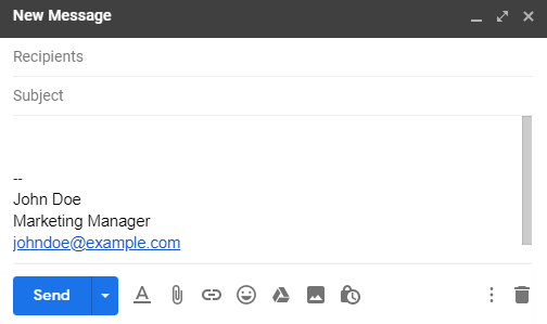 Gmail - signature example