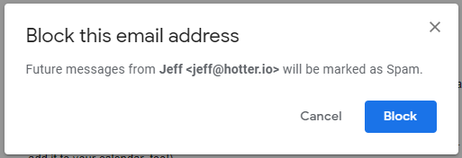 Gmail - block confirmation