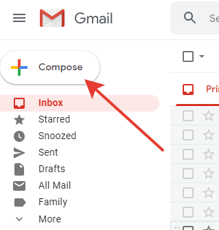 gmail compose button