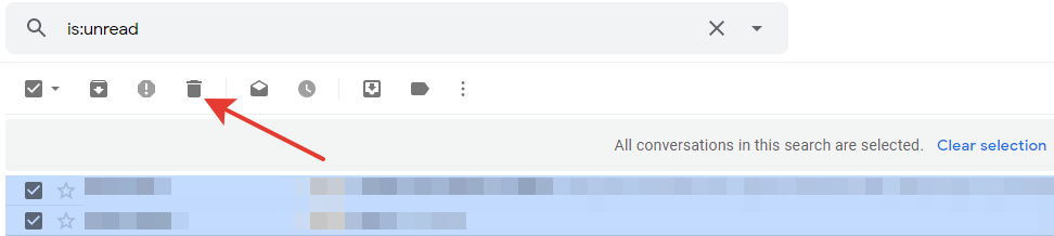 gmail - bundle delete